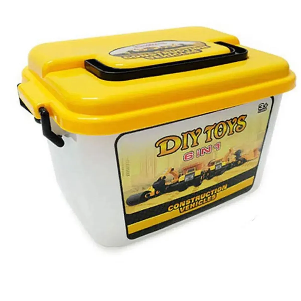 GENERICO - Camión Construcción Excavadora 6 Juguetes  En 1 con caja