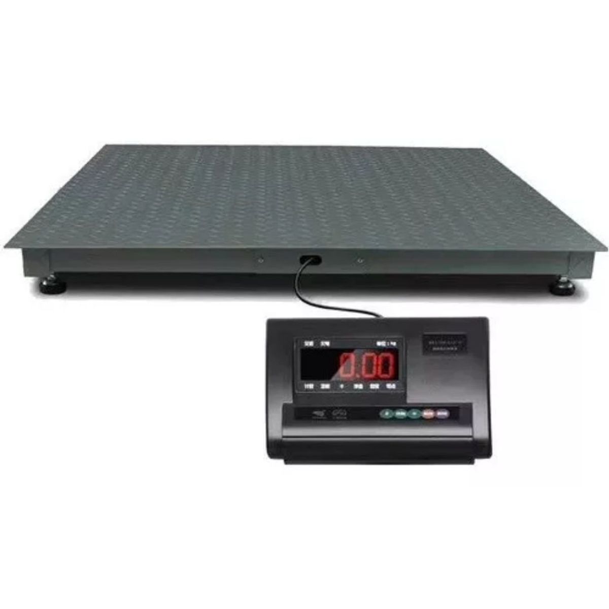 GENERICO - Balanza Plataforma 1,2 m x 1,2 m 3 Toneladas Pesa Digital Industrial