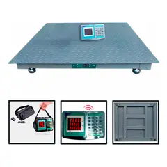 GENERICO - Balanza plataforma 1,2 x 1,2 m 3 ton cabezal Inalambrica 100mtrs
