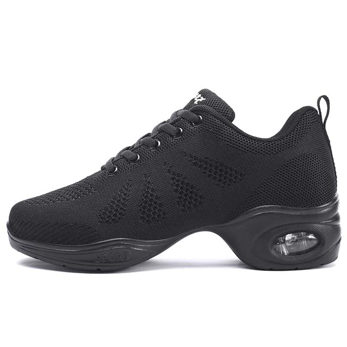 SHANDIAN - Zapatillas Plataforma Aire Mujer Negro