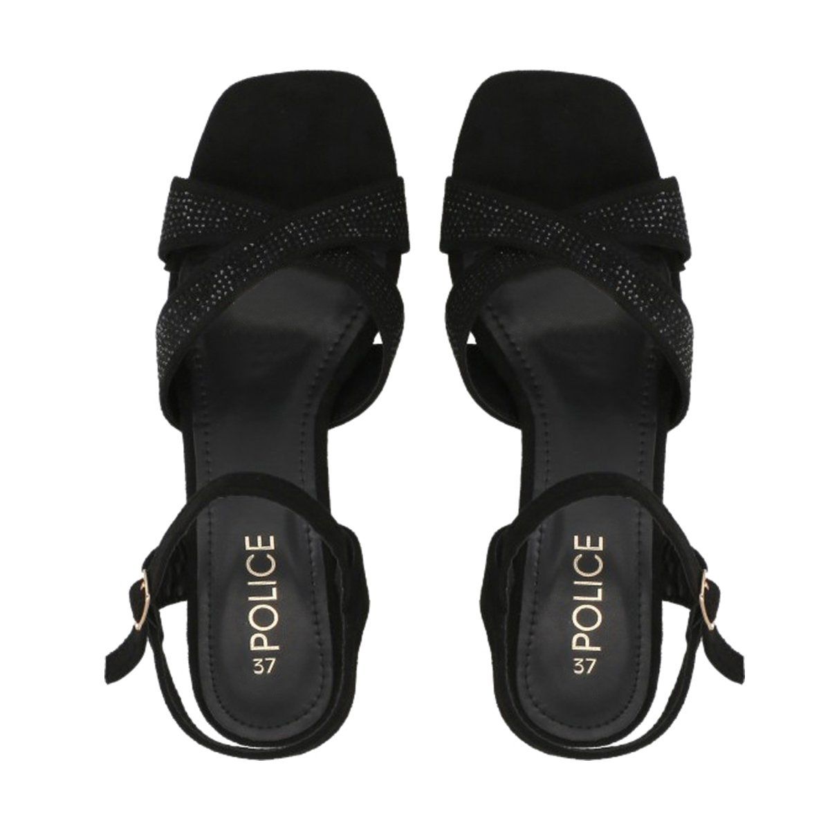 POLICE - Sandalia Mujer Negro/Strass Noa Police