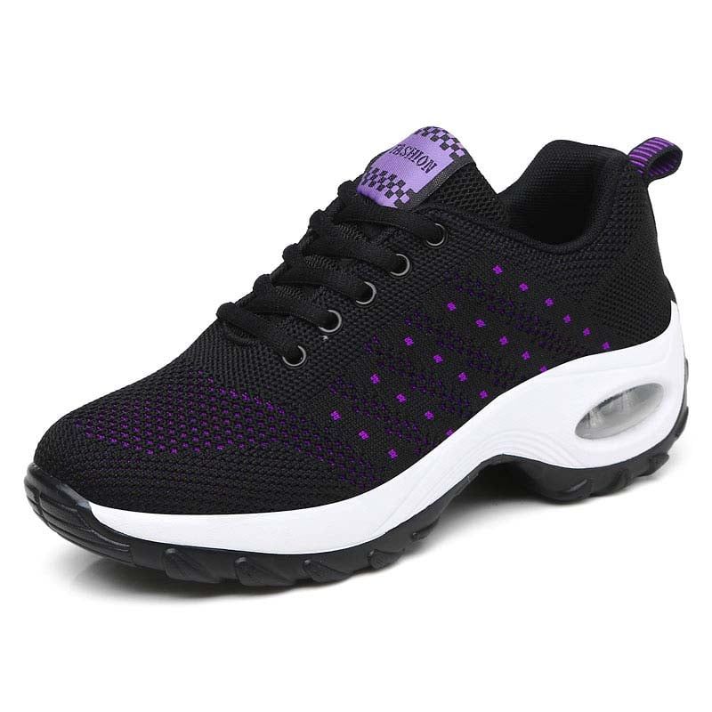 SHANDIAN - Zapatillas Plataforma Aire Mujer Negro