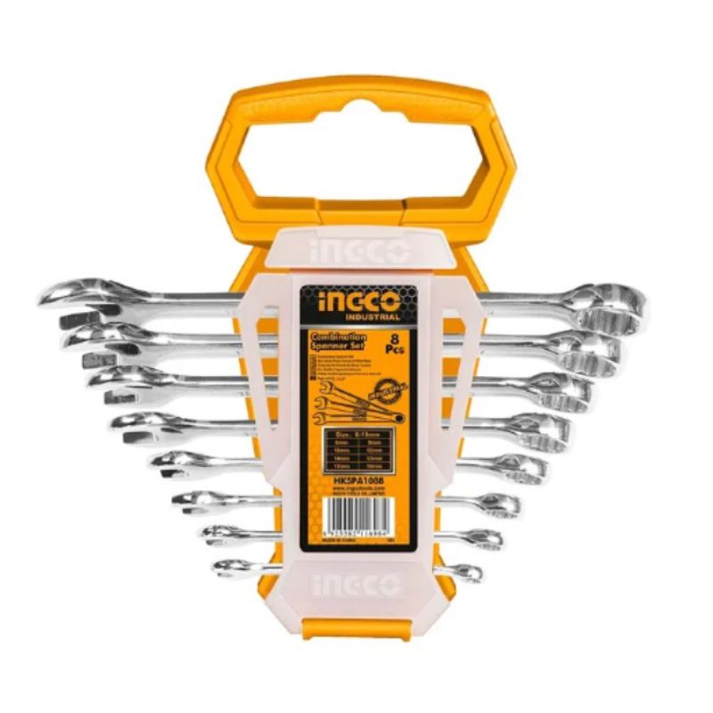 INGCO - SET DE LLAVE PUNTA CORONA   INGCO  6-19MM 8PCS