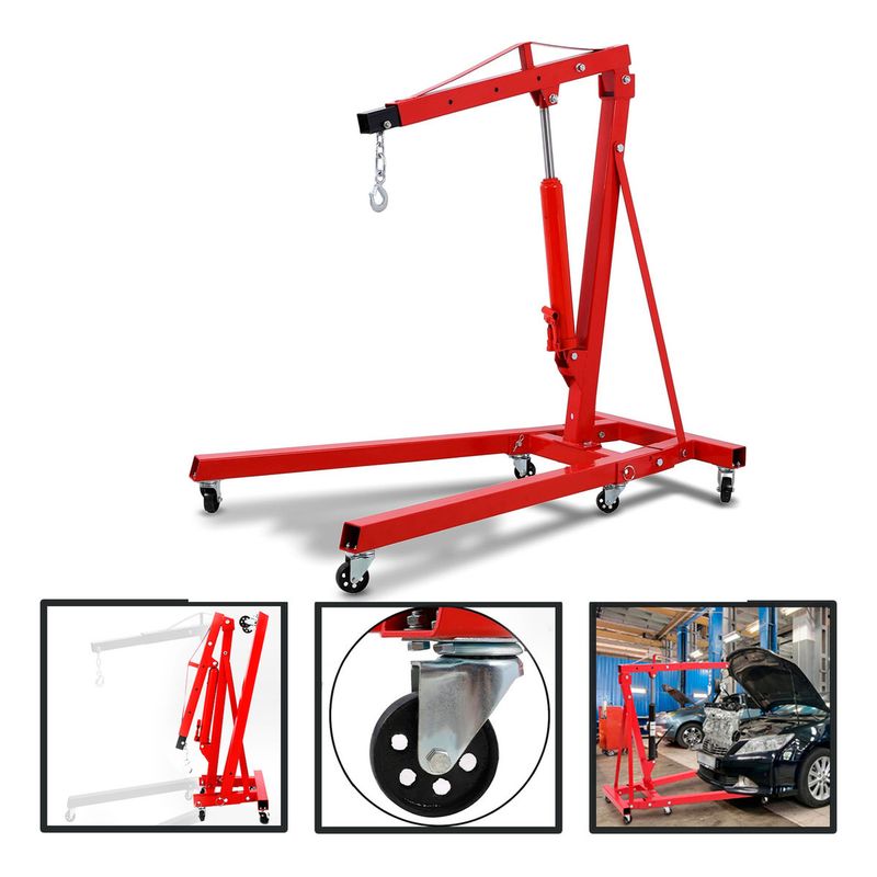 GENERICO - Tecle Grua Pluma Hidraulico 2 Toneladas Desmontable Hardpro