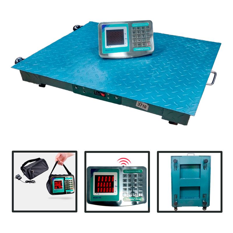 GENERICO - Balanza Inalambrica 1 Ton 80m Tipo Maletin 80x60cm Portatil