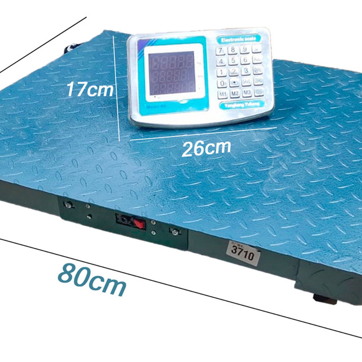 HOMEBRANDT - Balanza Inalambrica 1 Ton 80m Tipo Maletin 80x60cm Portatil