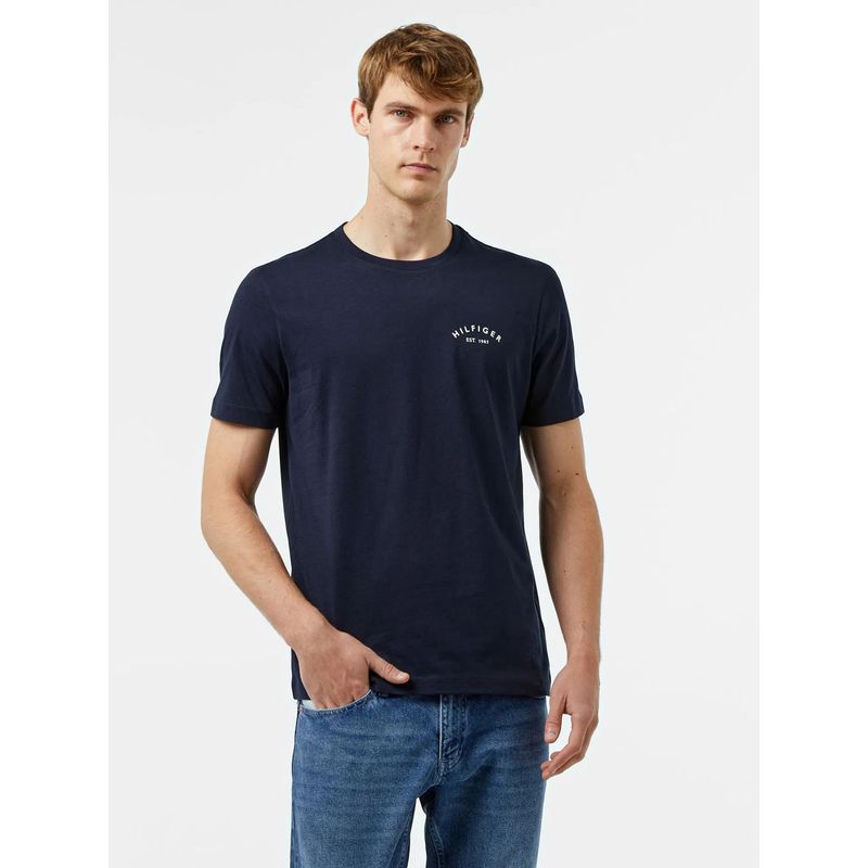 TOMMY HILFIGER - Polera Con Logo En La Espalda Azul Tommy Hilfiger
