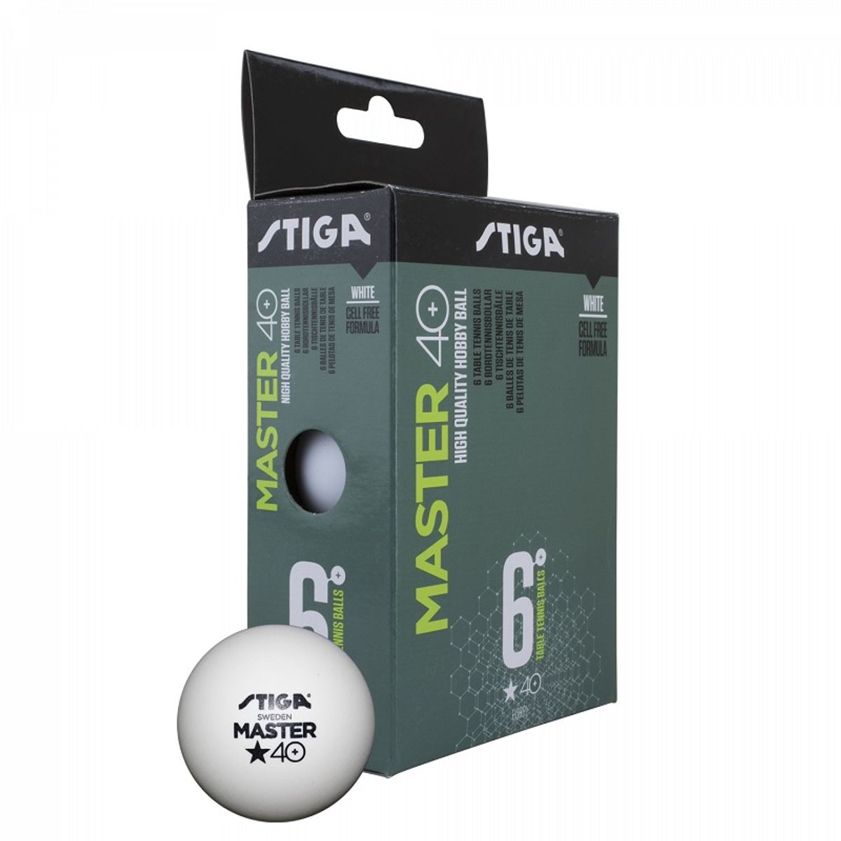 STIGA - PELOTA TENIS DE MESA STIGA 6 PACK MASTER 1 STAR