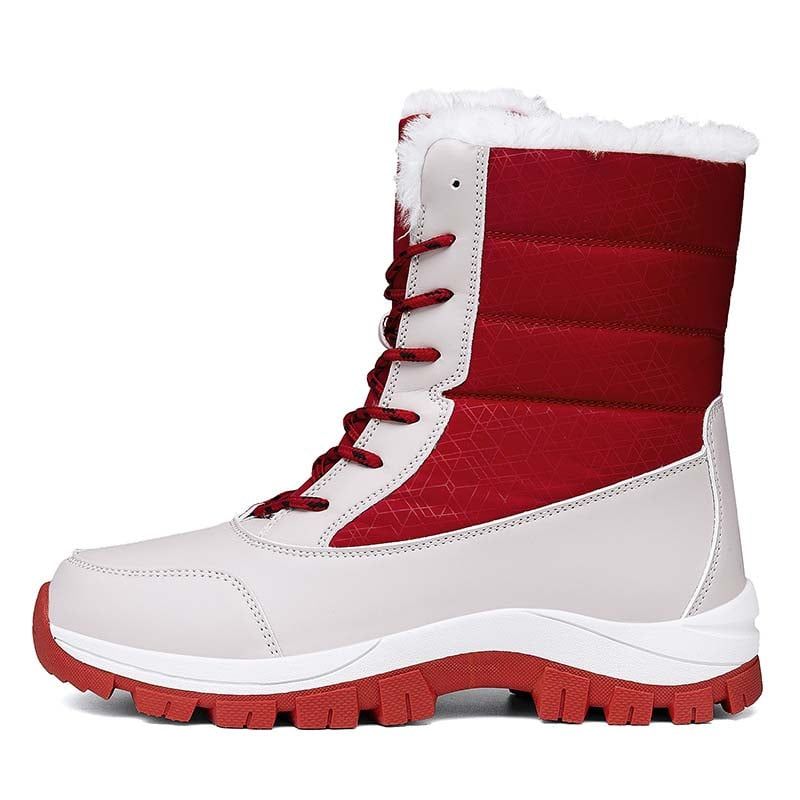 SHANDIAN - Botas mujer con chiporro Invierno Negro