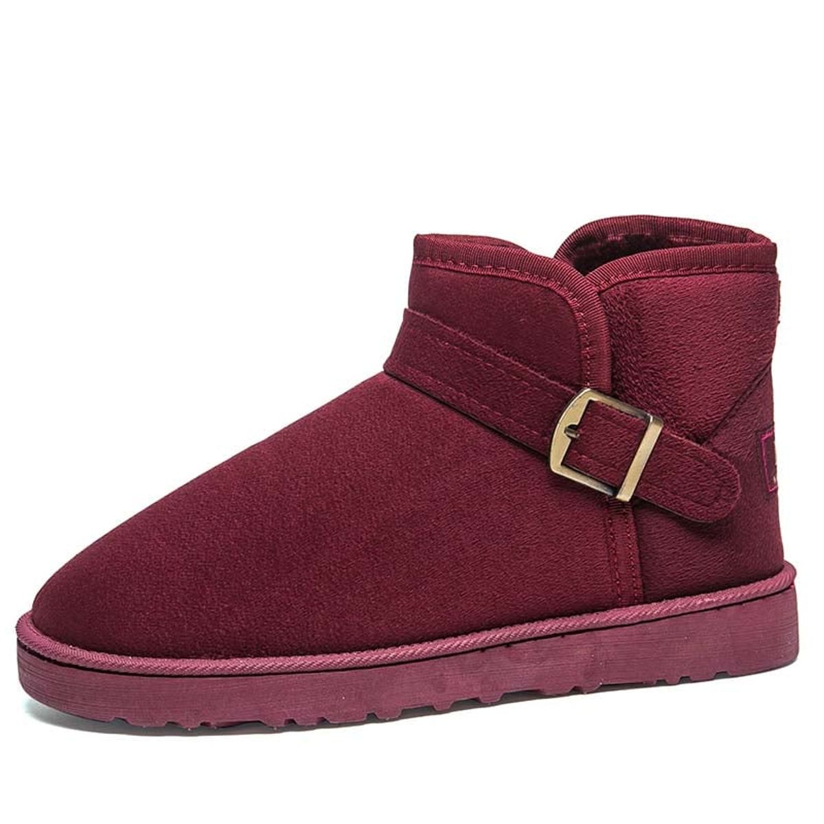 SHANDIAN - Botas mujer con chiporro Invierno Negro