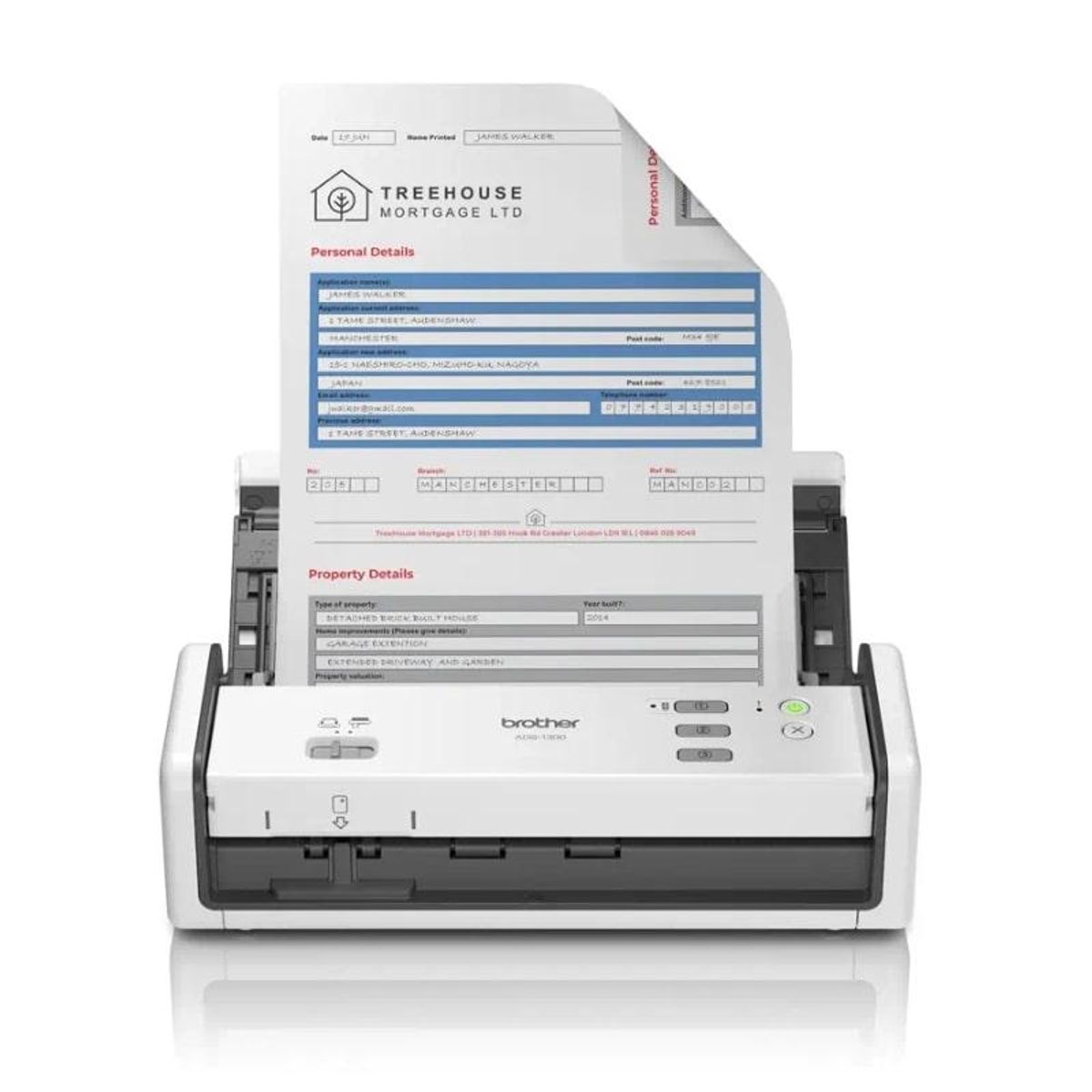 BROTHER - Escáner Brother ADS1300 30ppm 60ipm ADF USB-C USB 20 Host