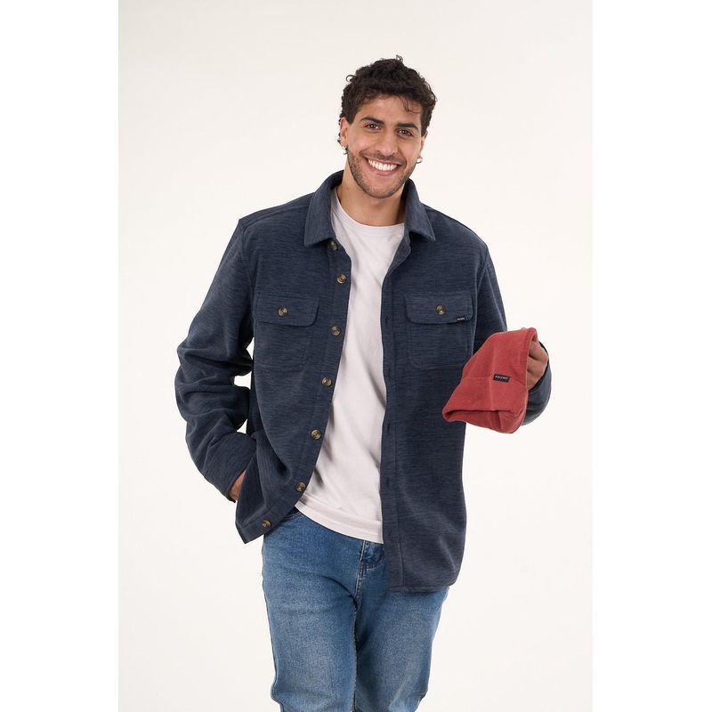 POLEMIC - Camisa Campera de Polar Hombre Polemic