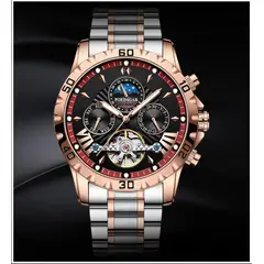 STARTECHOFFICE - Reloj Automático para Hombre Mecánico Tourbillon Impermeable 3ATM