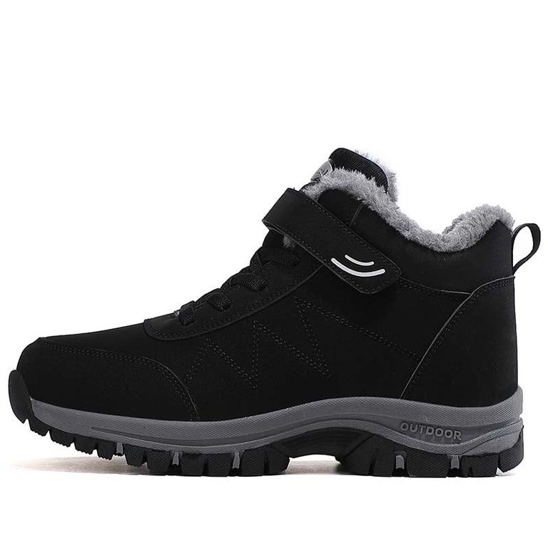 Zapatillas botin de hombre trekking temico invierno Rojo