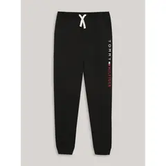 TOMMY HILFIGER - Jogger De Niño Solid Con Logo Estampado Negro