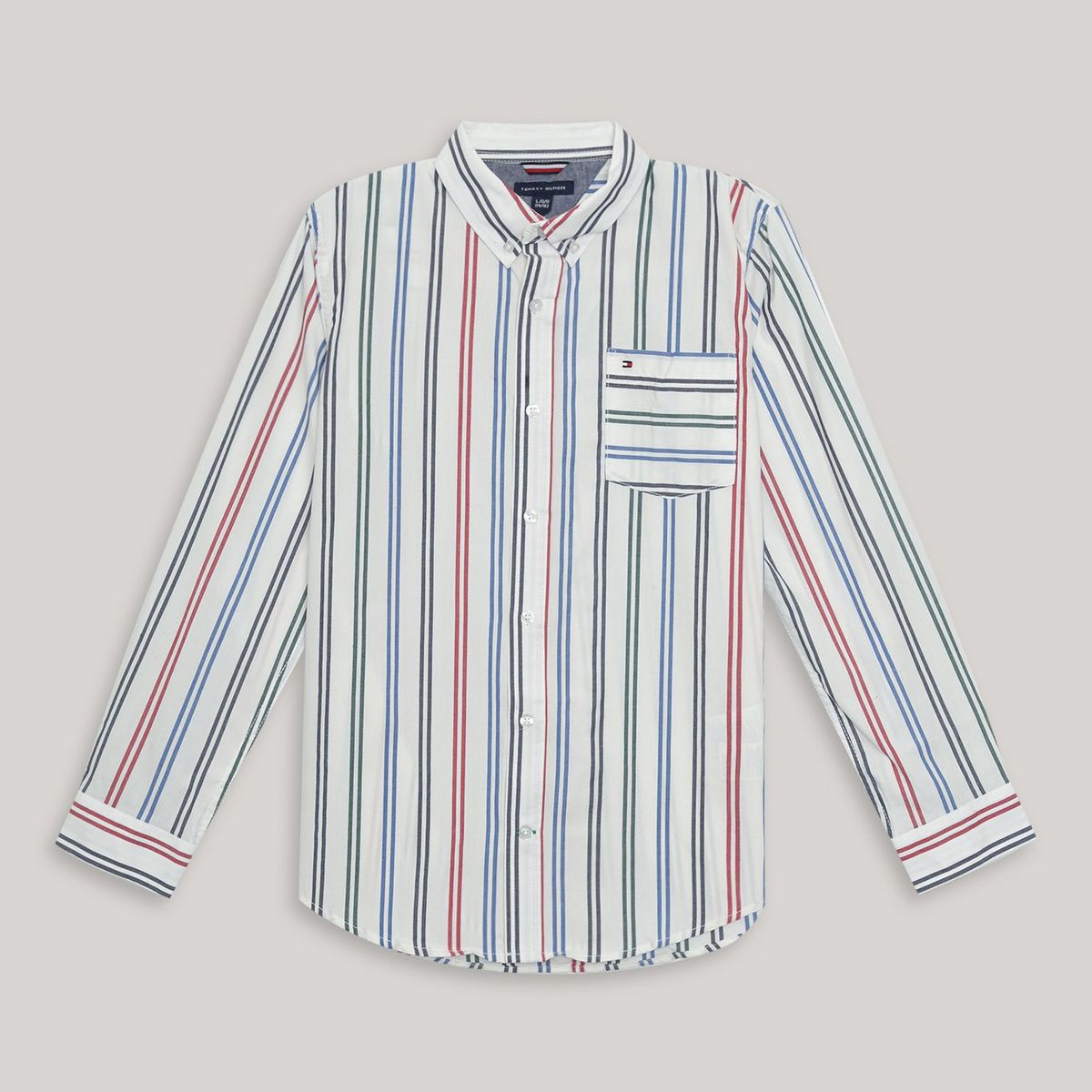 TOMMY HILFIGER - Camisa De Niño Con Diseño De Rayas Multicolor Tommy Hilfiger