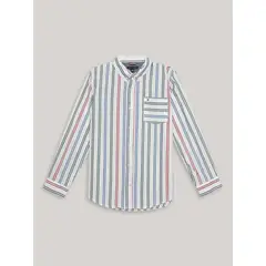 TOMMY HILFIGER - Camisa De Niño Con Diseño De Rayas Multicolor