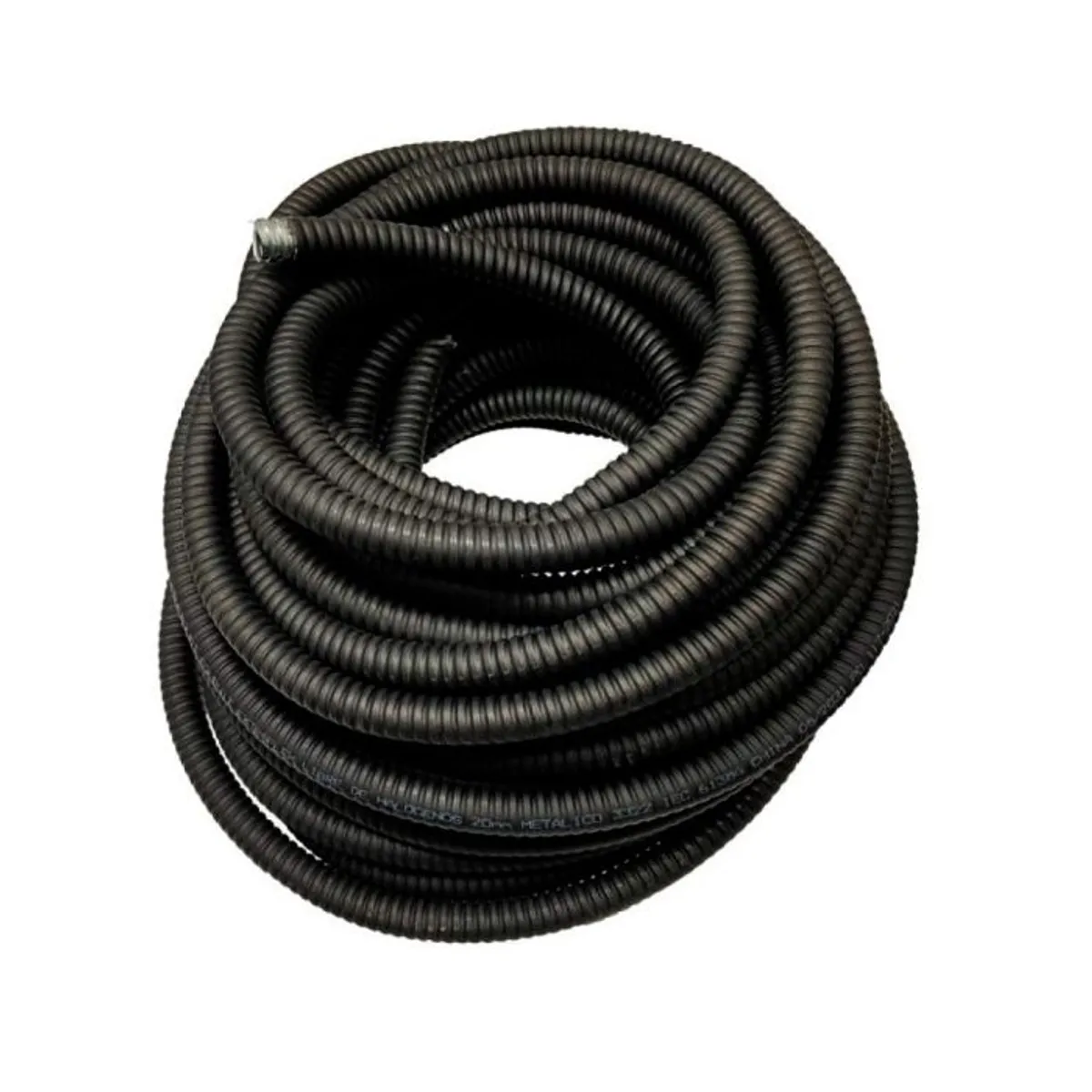 GENERICO - Tubo Corrugado Libre de Halogenos Negro 28mm Rollo 25mt