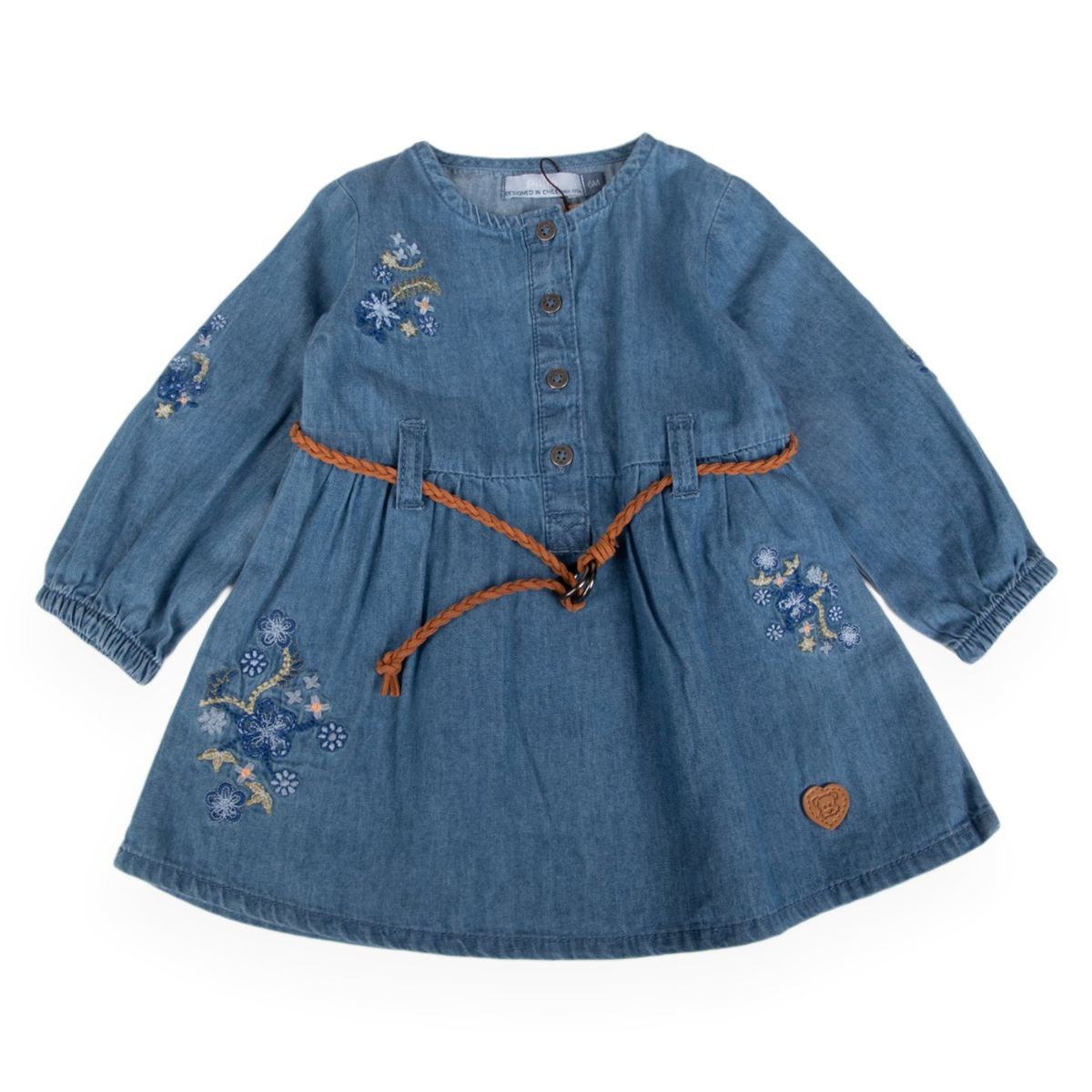 PILLIN - Vestido Bebe  Azul Pillin  PVB707-25DEN  - Azul