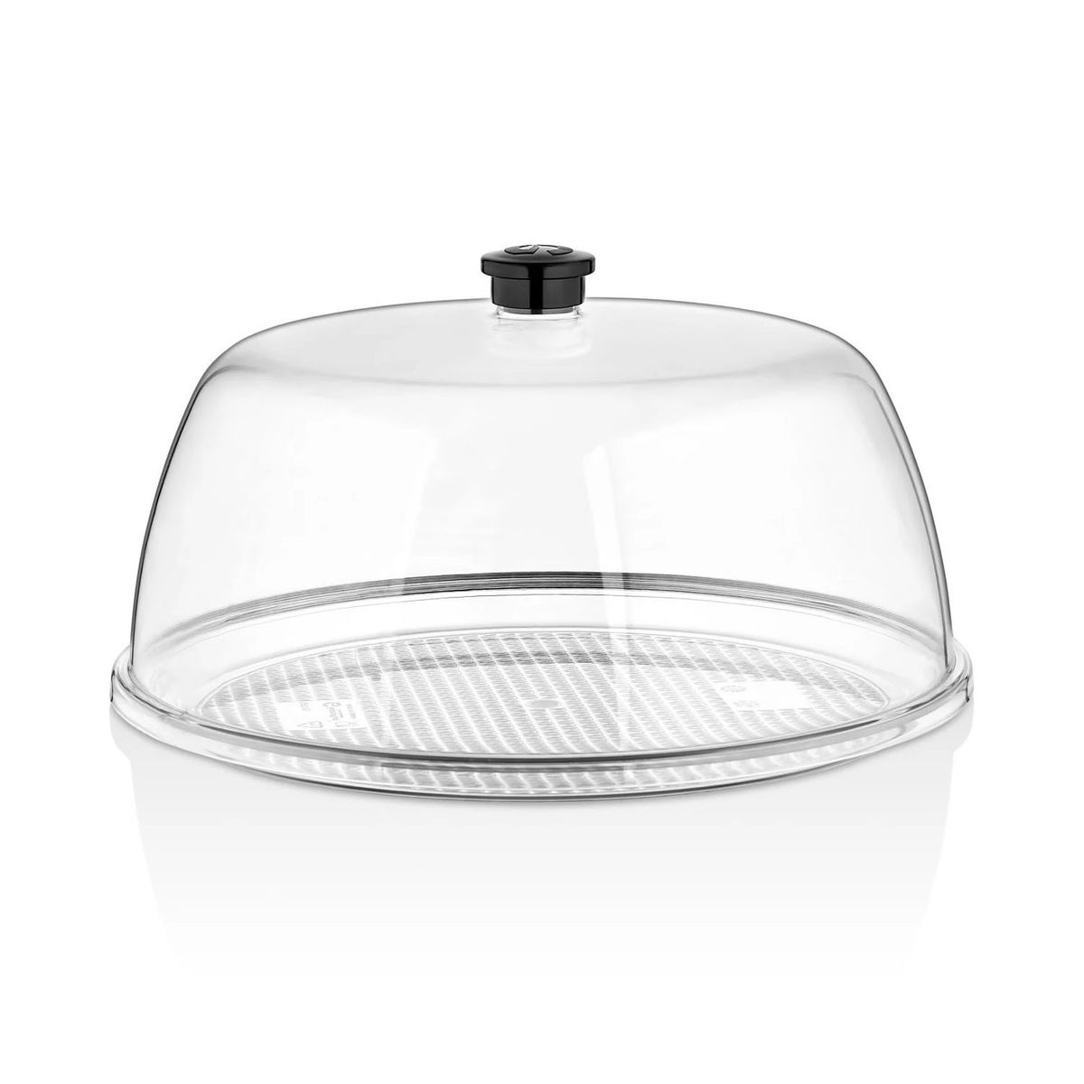 GASTROPLAST - Pack Tapa Domo Redonda Policarbonato Ø35 Cm Con Base