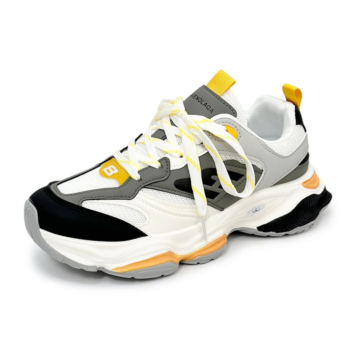 SHANDIAN - Zapatillas Running Plataforma Hombre Amarillo