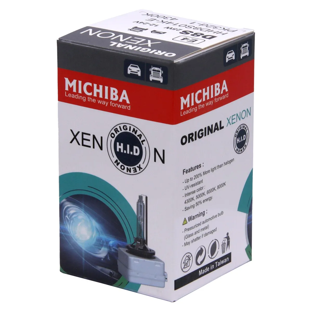 GENERICO - Ampolleta D8S Pk32D-1 25W 42V 4300K Xenon 