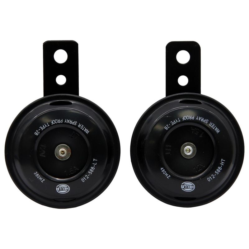 HELLA - Bocinas Plato 12V 2X16W 380/480Hz Universal 70Mm