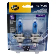 HELLA - Ampolleta Halógena H4 12V 60/55W P43T T4.625 Azul (Par)