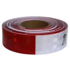 HELLA - Cinta Reflectanteante Rollo X 45.7M Simetrica Roja/Blanca