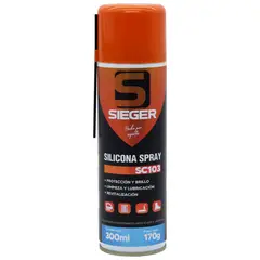 SIEGER - Silicona Spray Abrillantadora Y Lubricante 300Ml