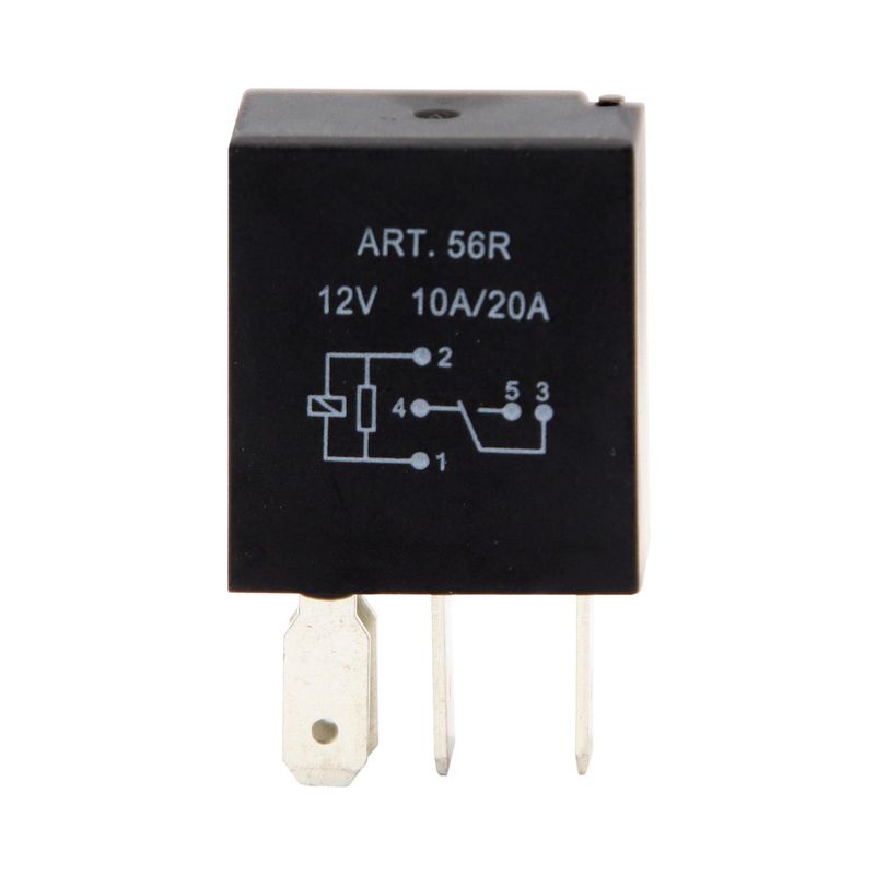 GENERICO - Micro Relay 12V 1020A 5Pinverter Wresistor