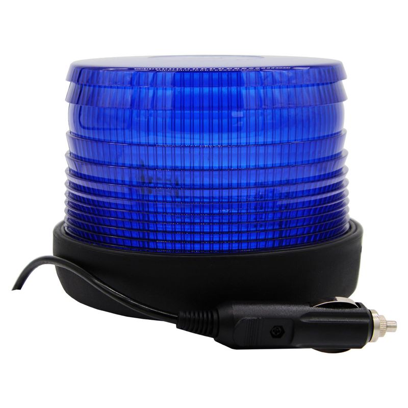 THUNDER - Baliza Estroboscopica Magnetica Azul 12-48V 115X125Mm