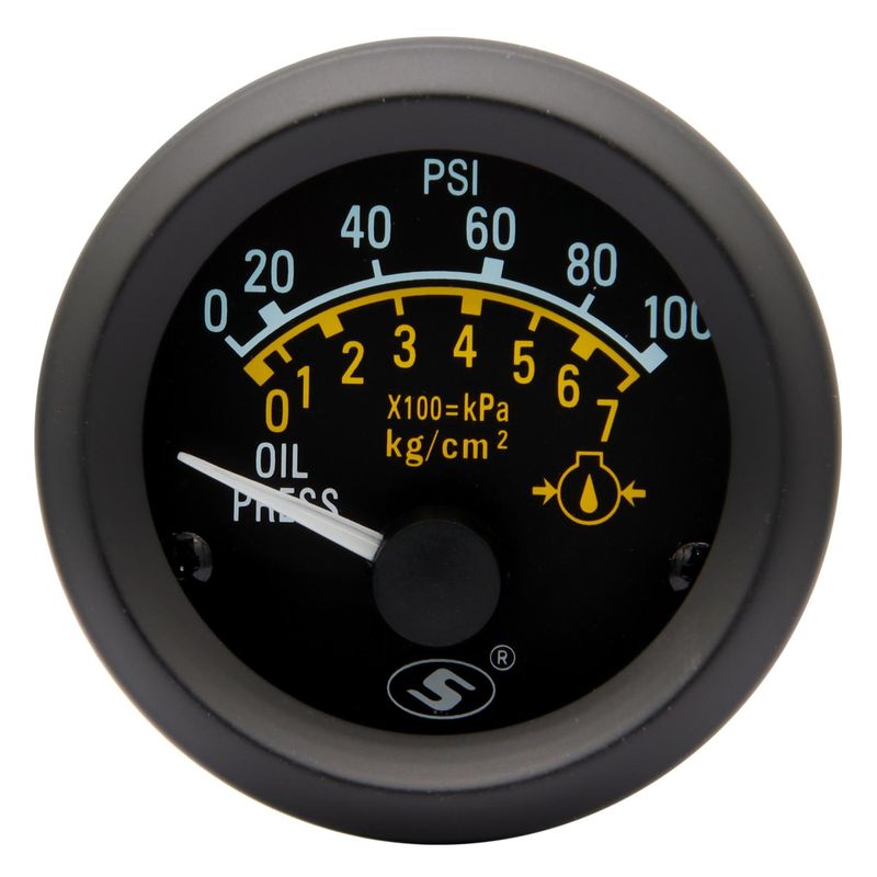 GENERICO - Marcador Presion Aceite Elec12V 52Mm Csensor 0100Psi
