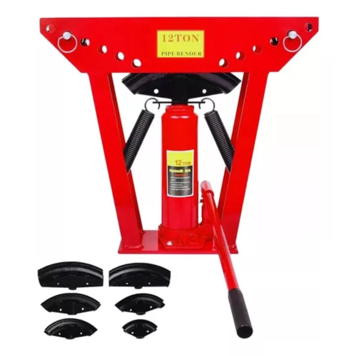 HOMEBRANDT - Dobladora De Tubos 12 Toneladas Profesional De 12 A 2 Pulgadas