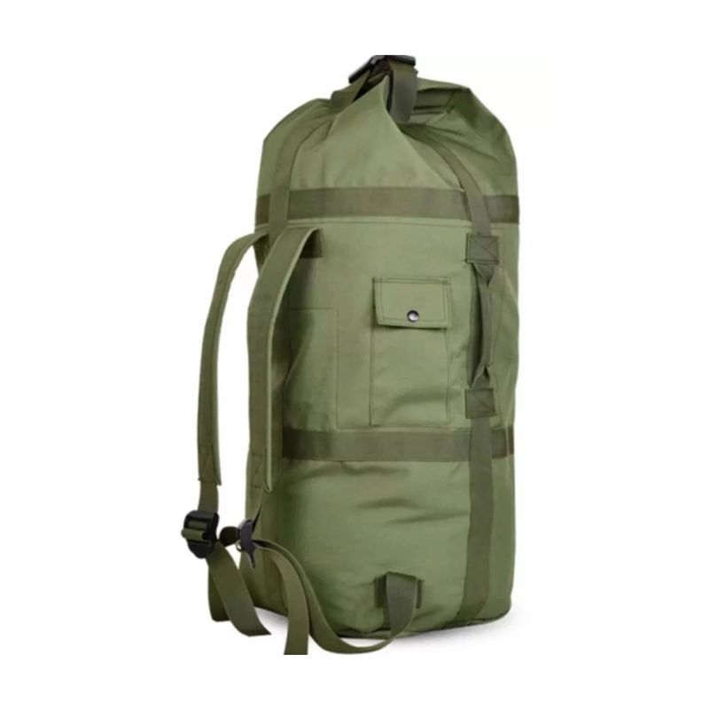 GENERICO - Bolso saco ropero táctico militar camping 90L verde