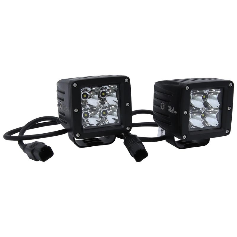 HELLA - Farol Cubo Led 10-30V Spot Hella Value Fit (par)