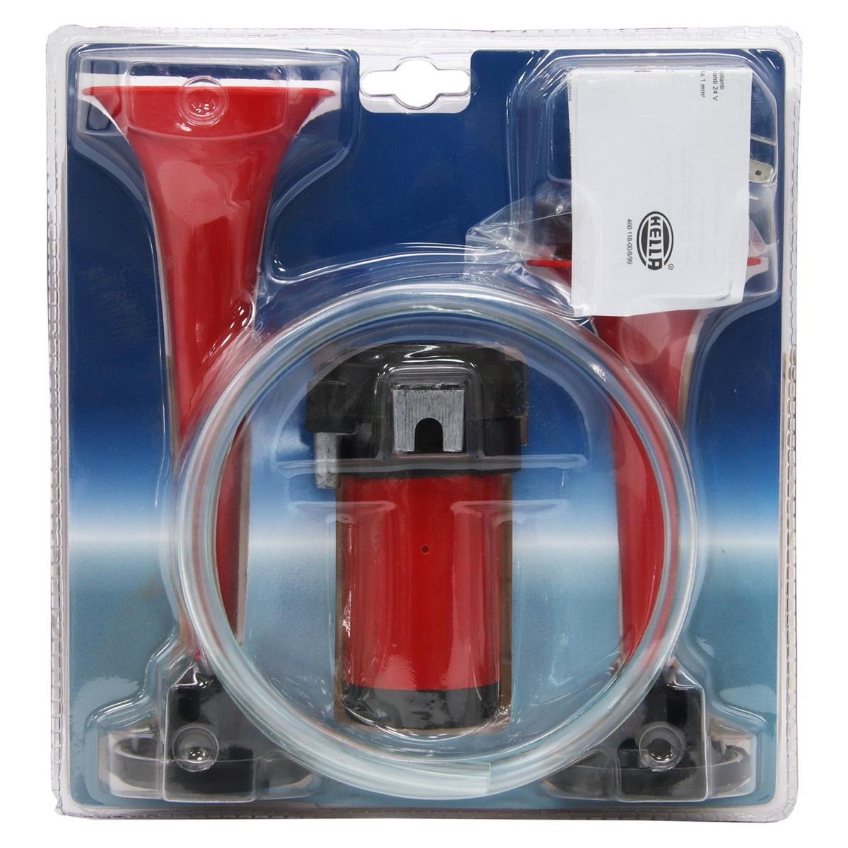 HELLA - Bocina Eléctrica Doble 12V 240W 118Db + Compresor