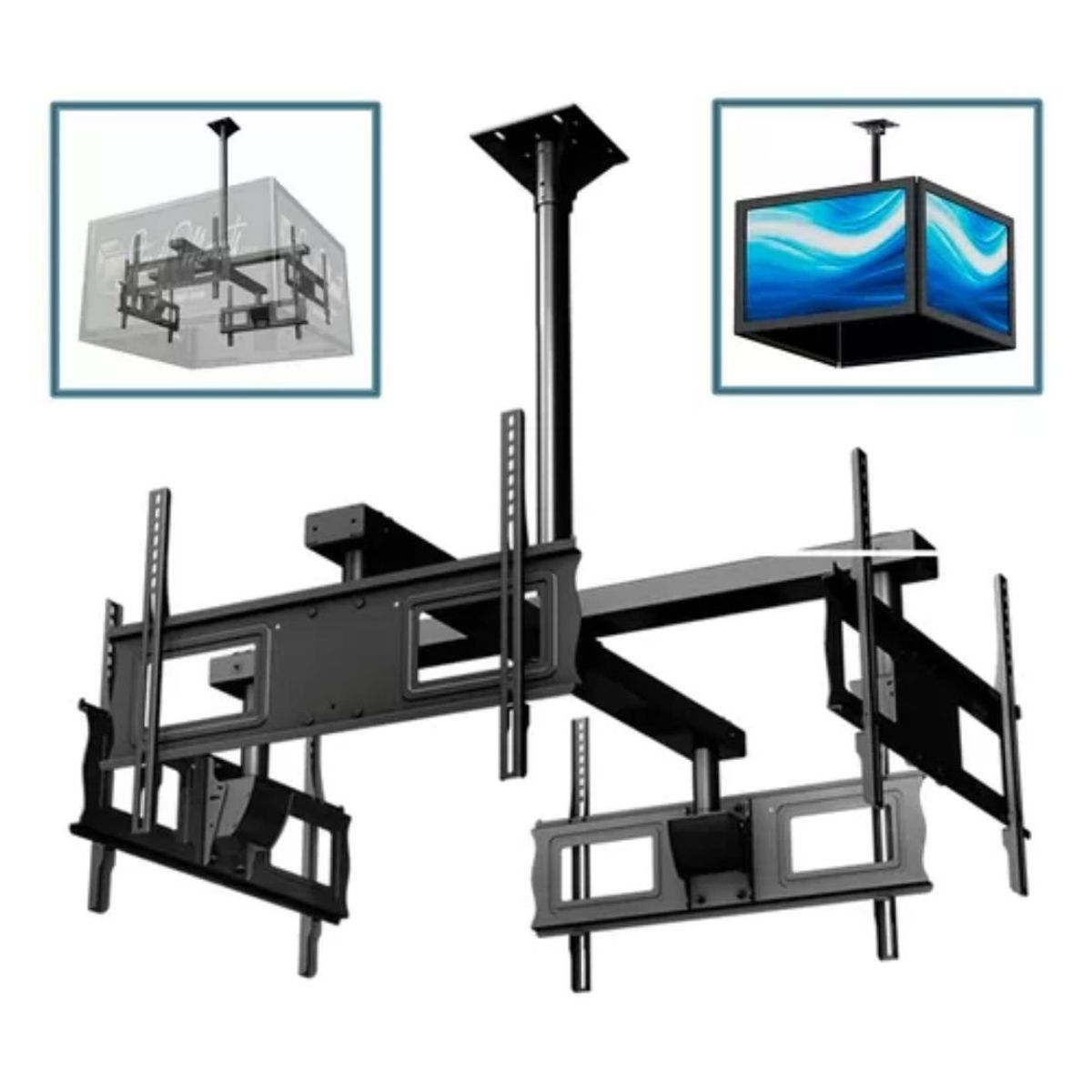 GENERICO - Soporte De Techo Para Tv Cuadruple 32 A 70 PuLG 360°