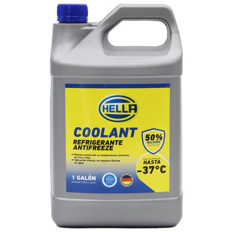 HELLA - Coolant Antifreeze -37° Galon 3.8Lts