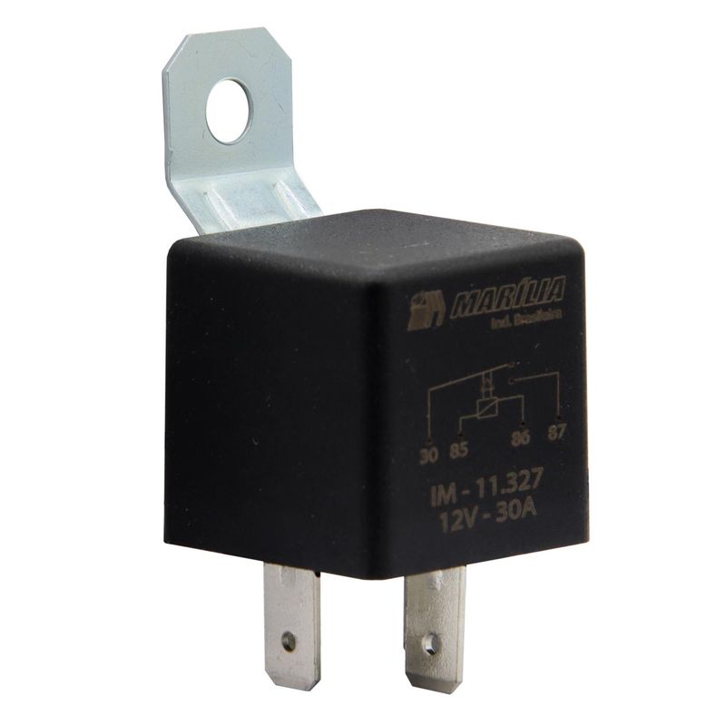 GENERICO - Relay Bocina 12V 30A 4 Terminales Y Soporte 1116406