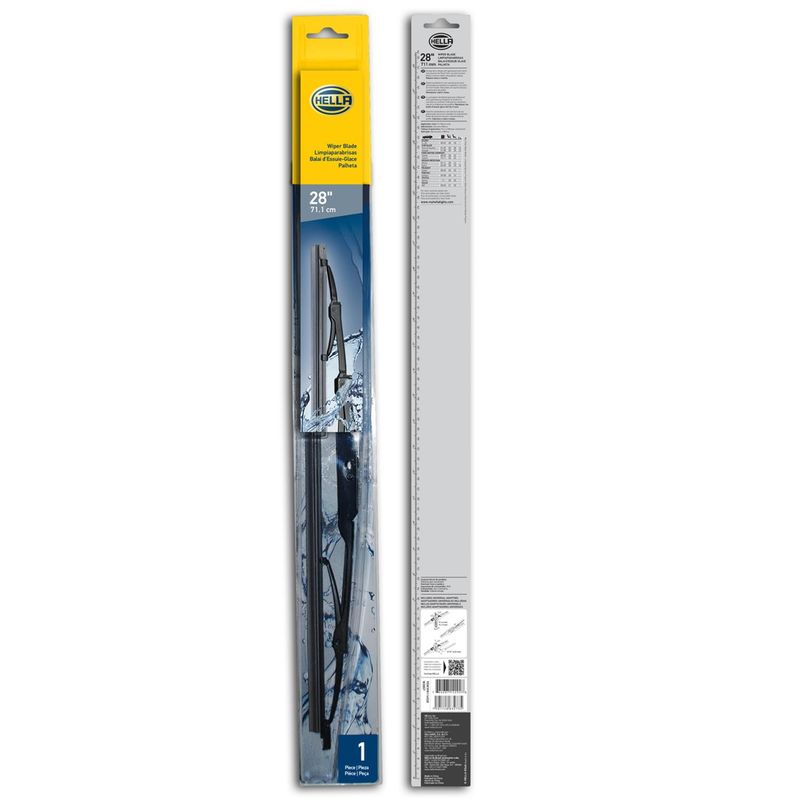 HELLA - Plumilla Delantera Hella 28 Pulgadas 71 Cm Con Adaptadores