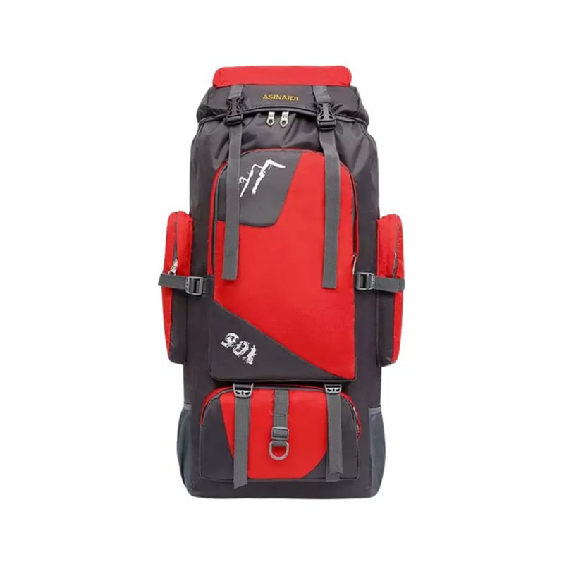 GENERICO - Mochila impermeable de 90L color rojo