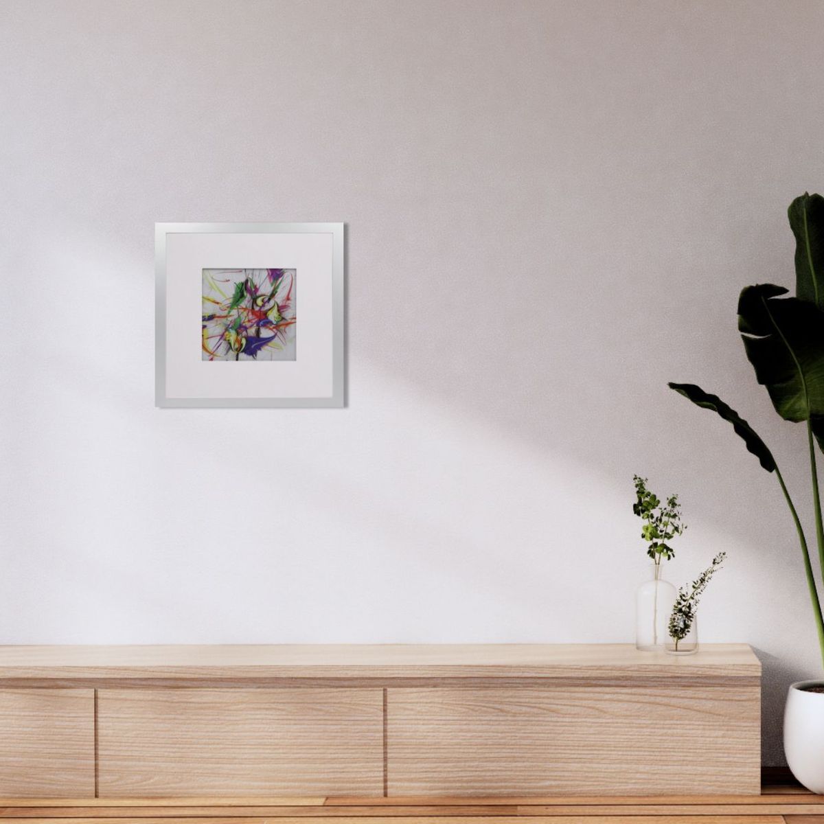 RONDA - Cuadro Lamina moderna de líneas 50x50