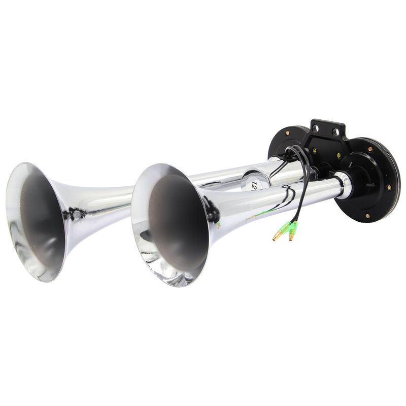 GENERICO - Bocina Corneta Aire Doble 12V 30Cm y 36Cm
