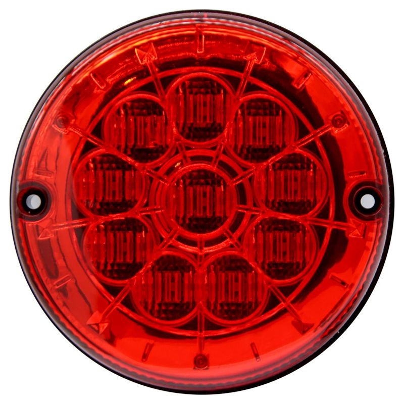 THUNDER - Farol Trasero  125Mm 24V 10Led Apernable Bus Brasil Rojo