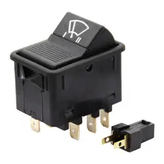 GENERICO - Interruptor Tecla Parabrisas Buses/Camiones 6 Terminales. (Mb A3455457123 Esq.A)