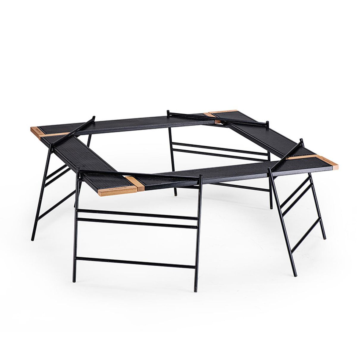 NATUREHIKE - Mesa Camping De Empalme Plegable - 4 Piezas / 4 Soportes