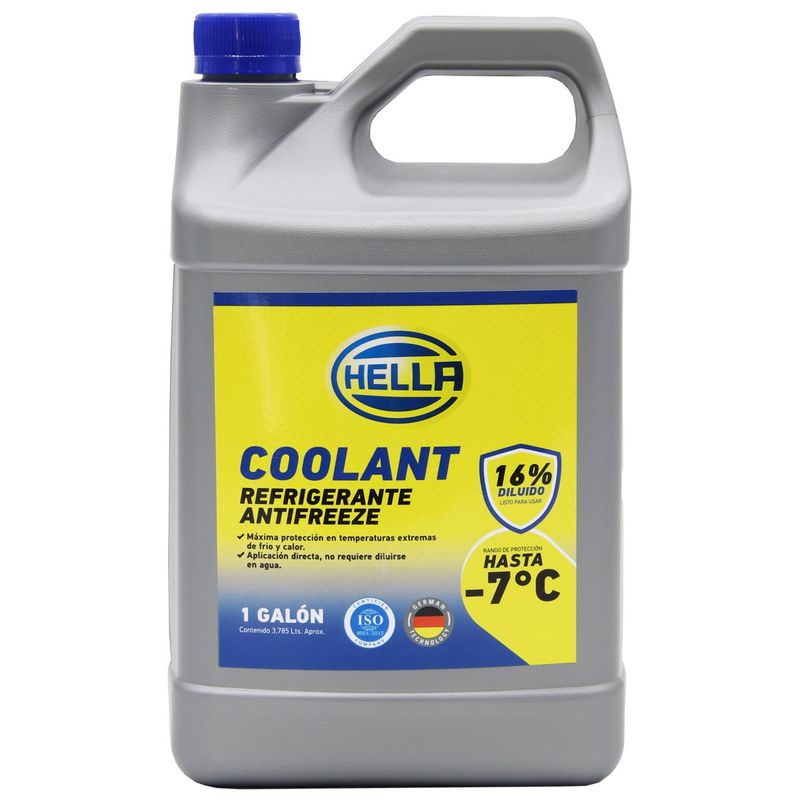 HELLA - Coolant Antifreeze -7°C Galon 3.8Lts