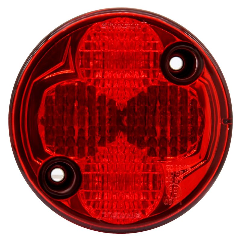 GENERICO - Faro Delimitador 75Mm Marcopolo Rojo Led 24V Fijacion Fr