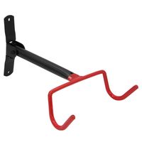 Soporte Colgador Bicicleta Horizontal Rojo y Negro